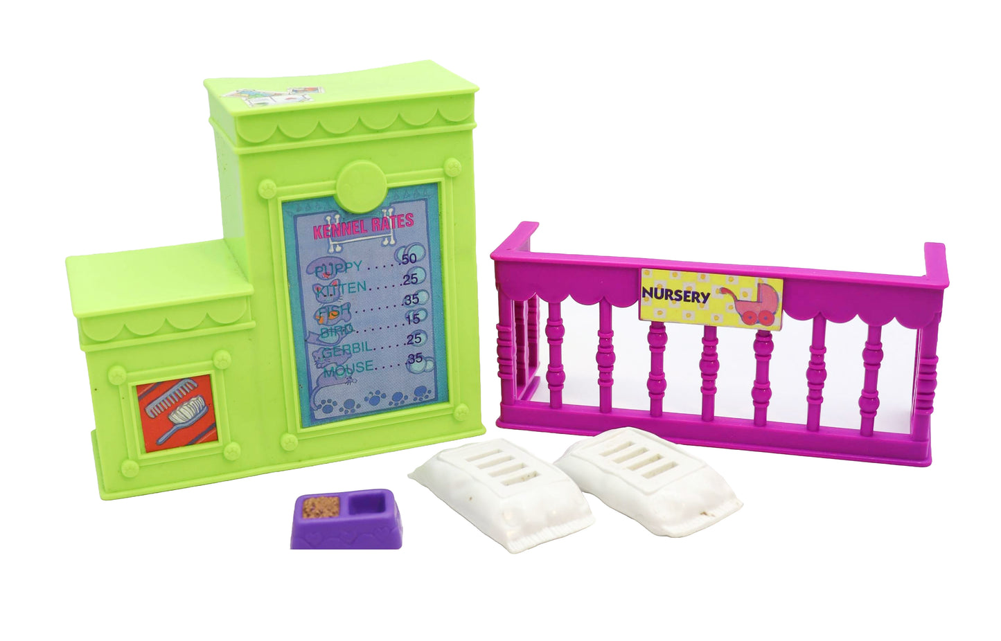 1990s Kenner Littlest Pet Playcase Accessories