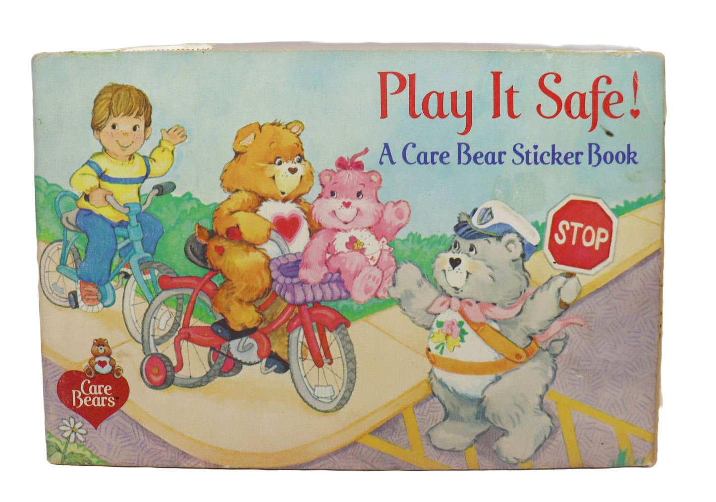1984 Pizza Hutt Play It Safe A Care Bear Sticker Book