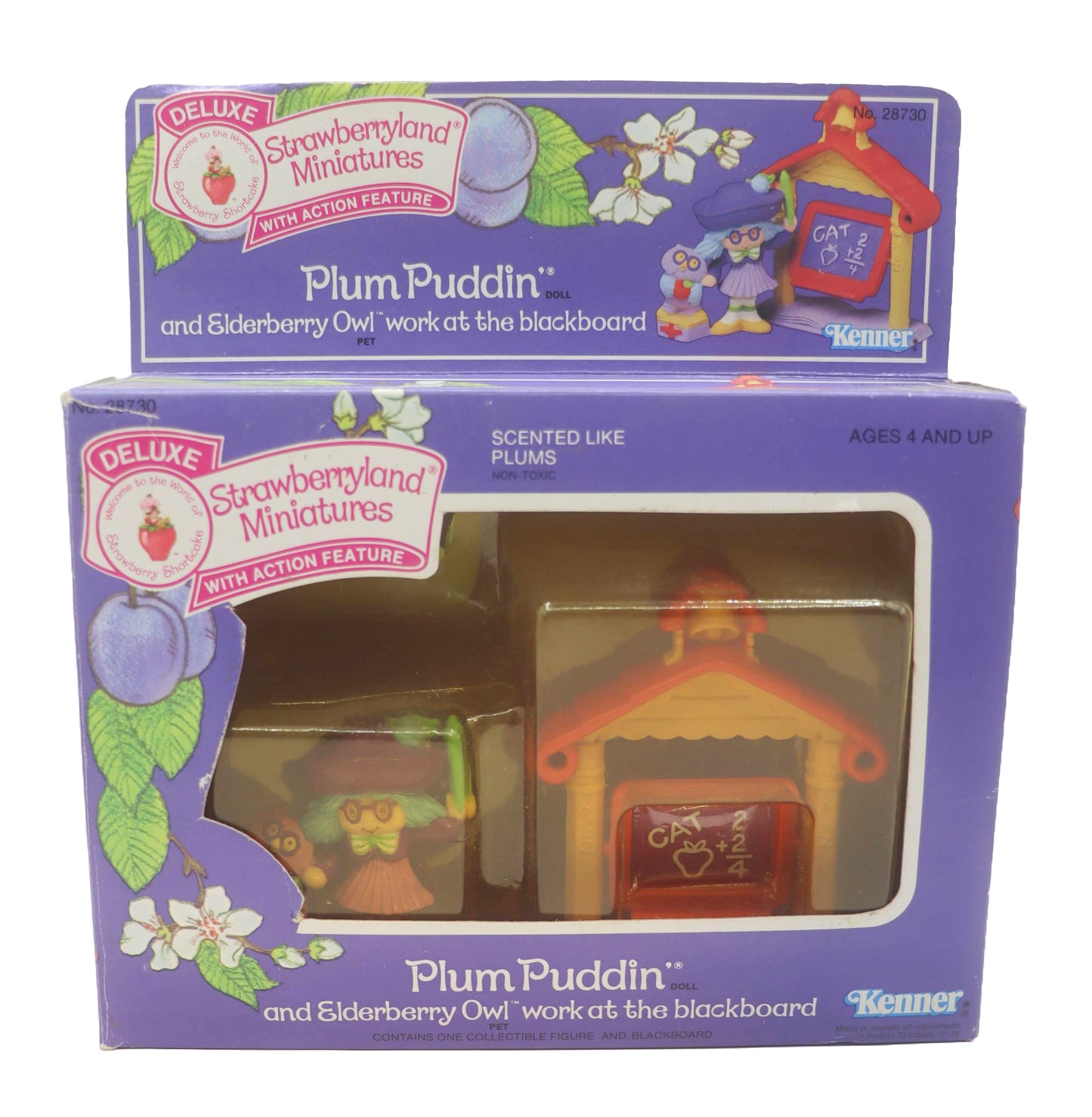 1980s Strawberry Shortcake Deluxe Strawberryland Miniatures Plum Puddin'