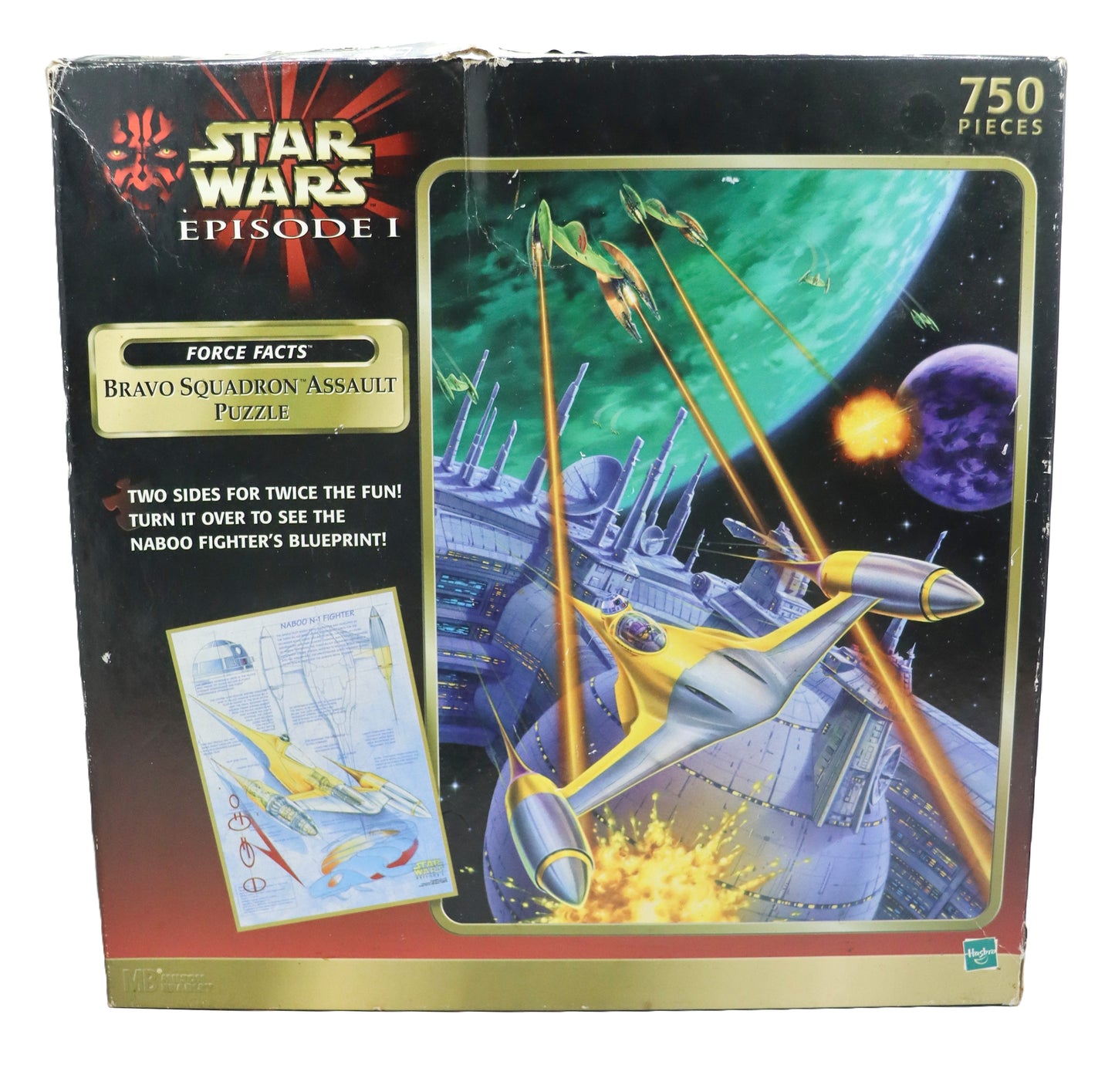 1999 Hasbro Star Wars Episode I Bravo Squadron Assault 750 Piece Puzzle