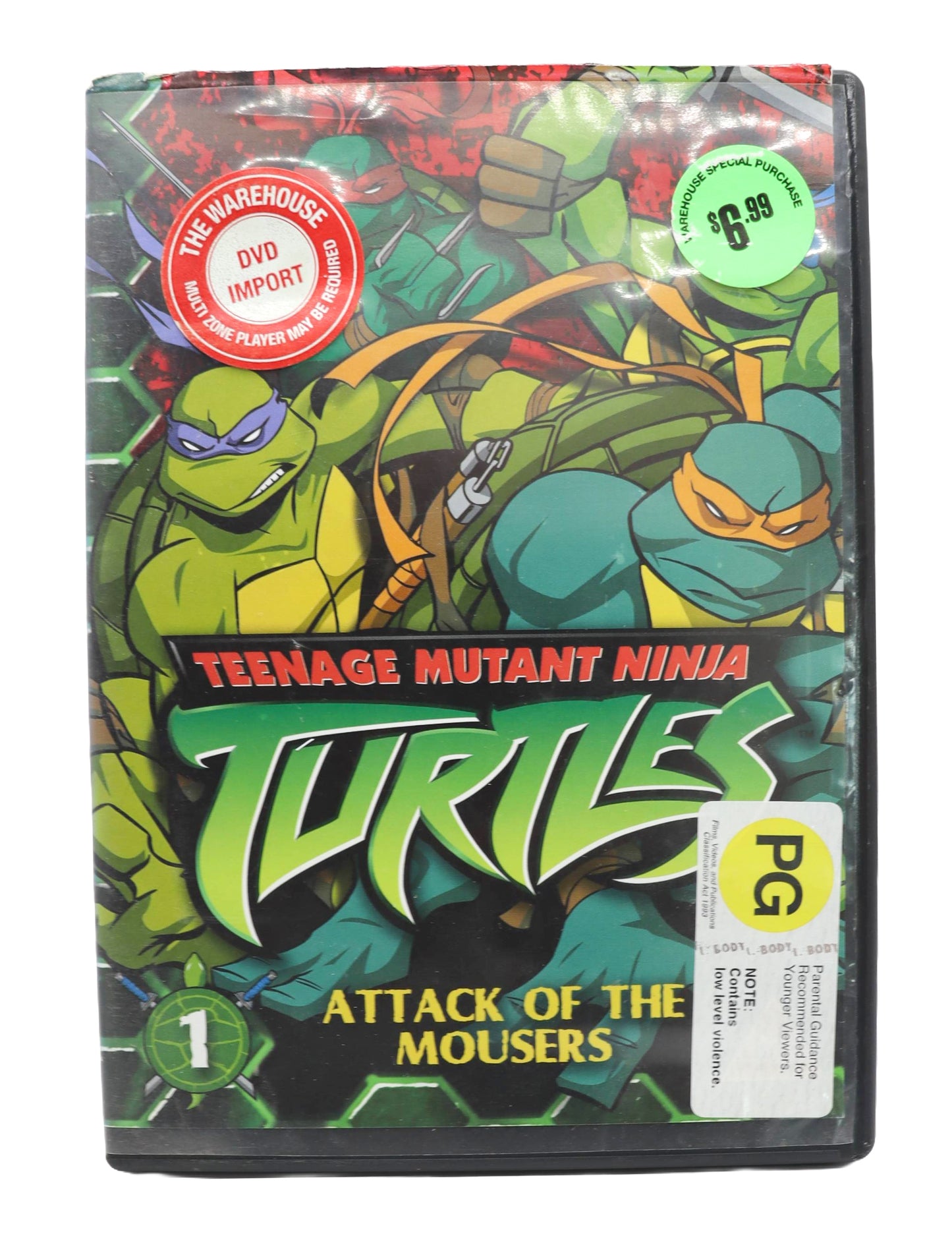 Teenage Mutant Ninja Turtles Attack of The Mousers 1 DVD