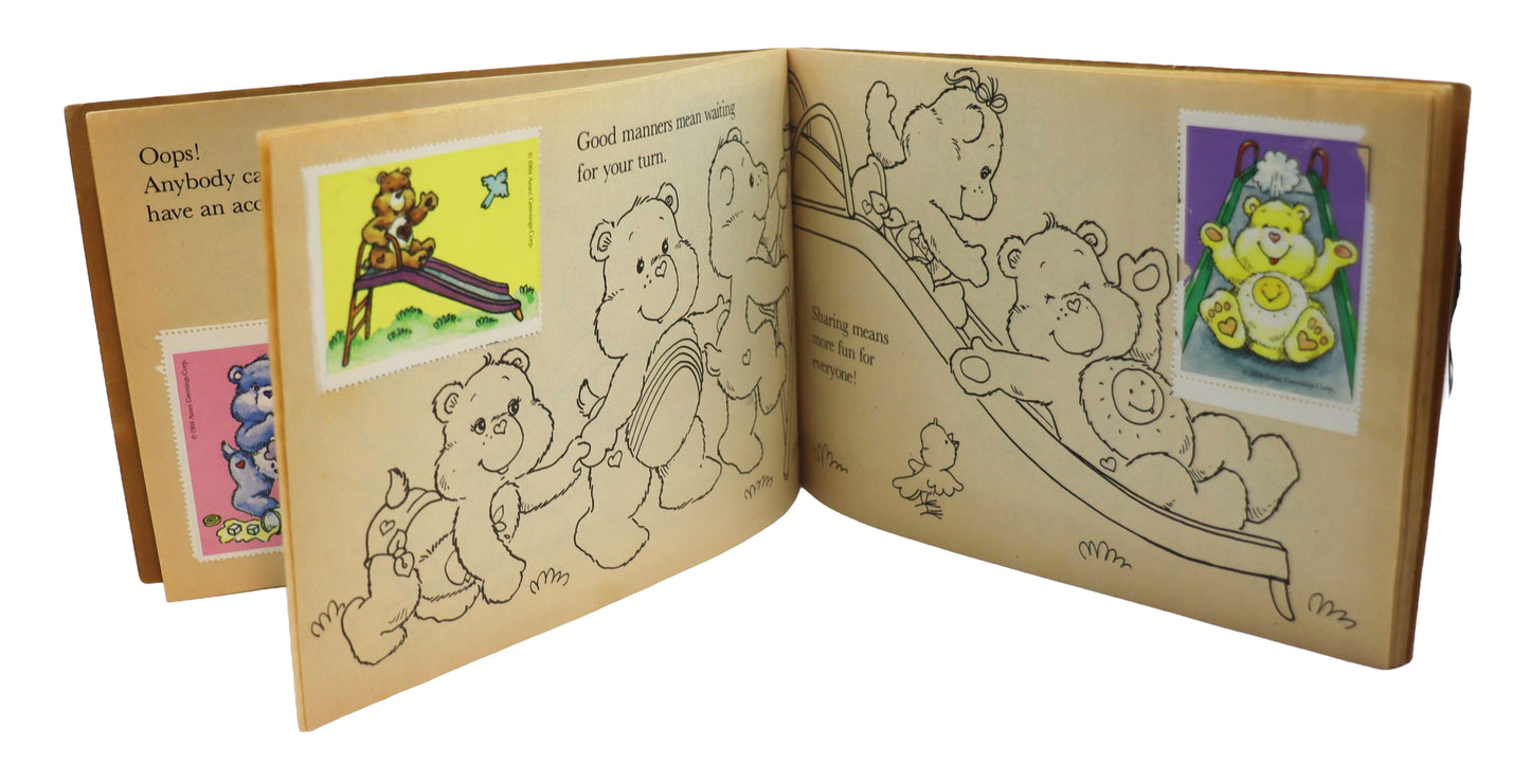 1980s Care Bears Caring And Sharing Care Bear Sticker Book #2