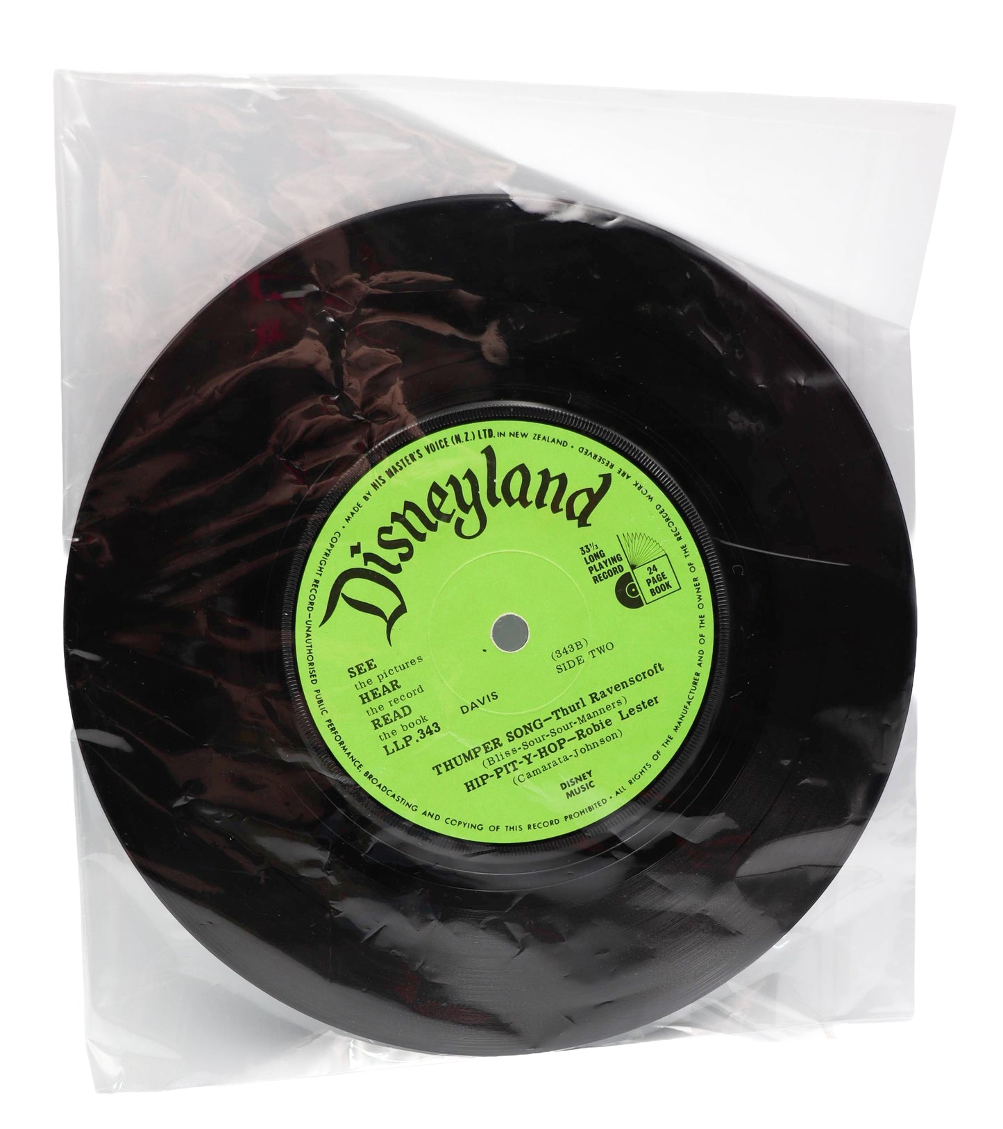 1980s Disneyland Bambi Vinyl Record