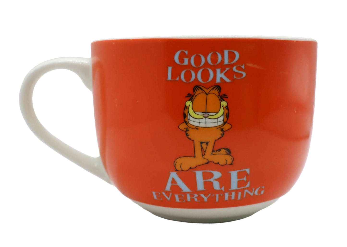 Garfield good looks are everything soup mug
