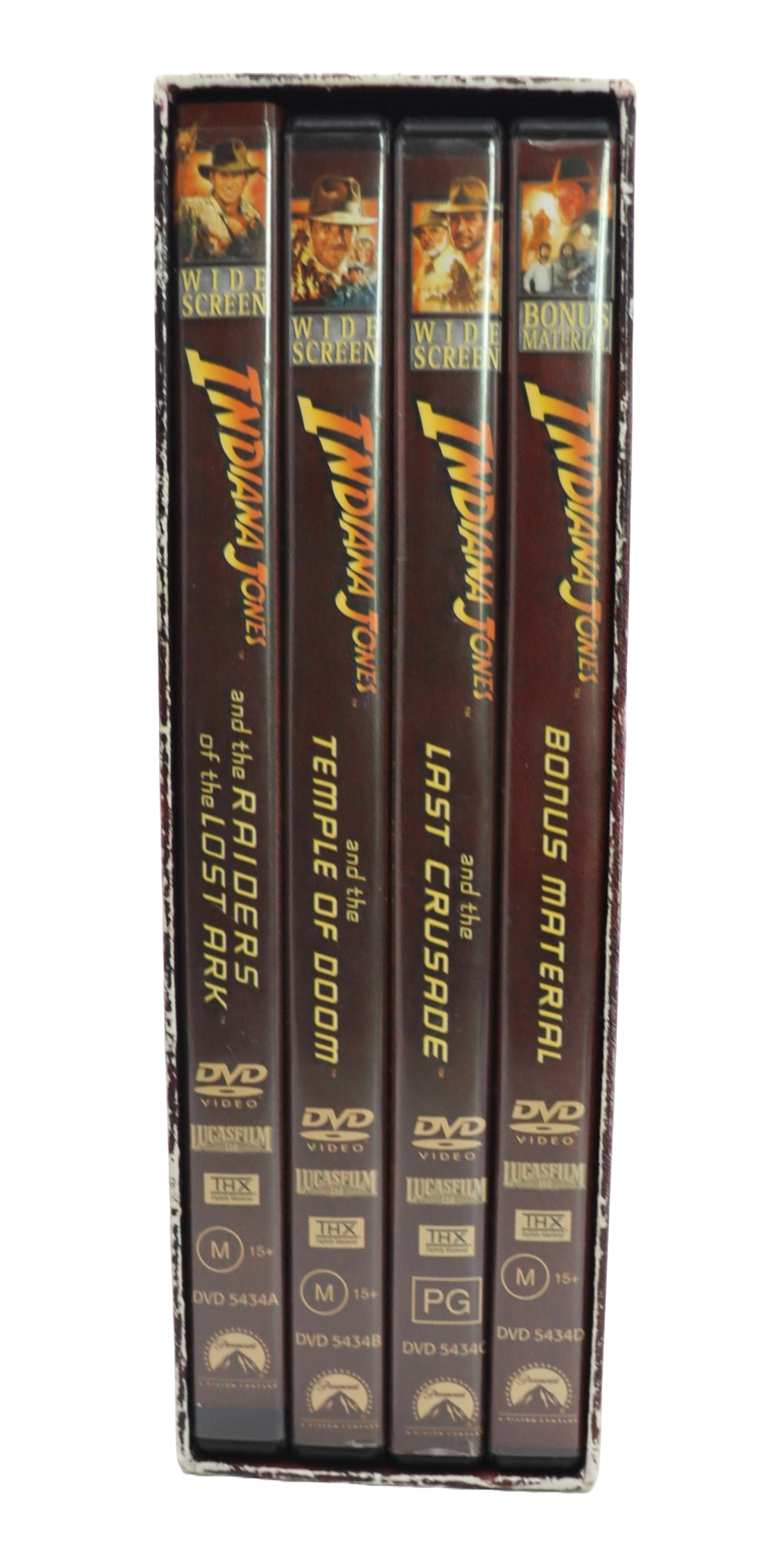 Indiana Jones trilogy & bonus material DVD boxset