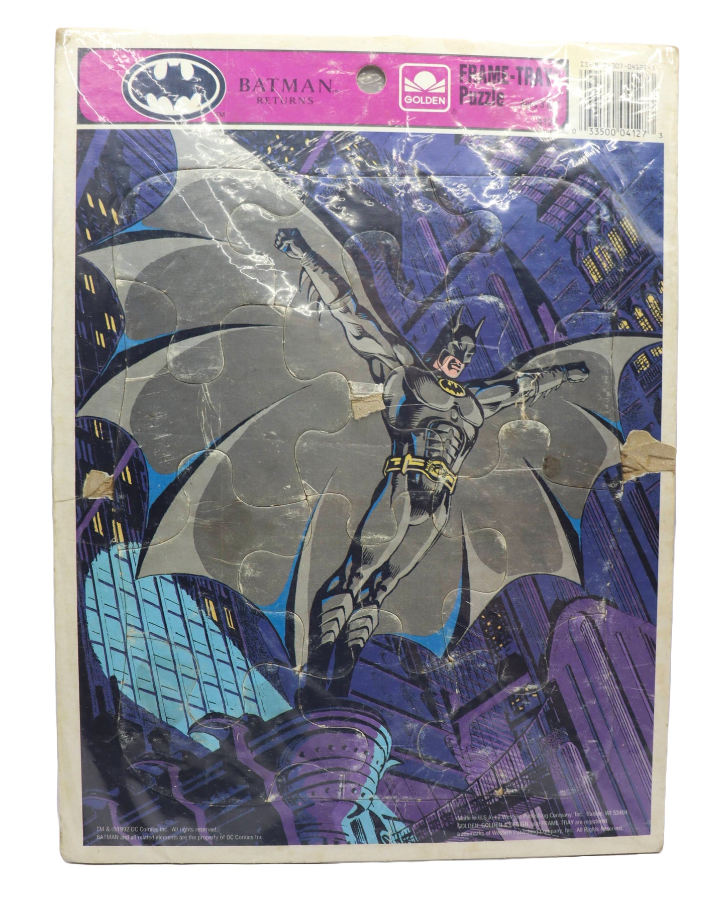 Golden frame tray puzzle Batman Returns