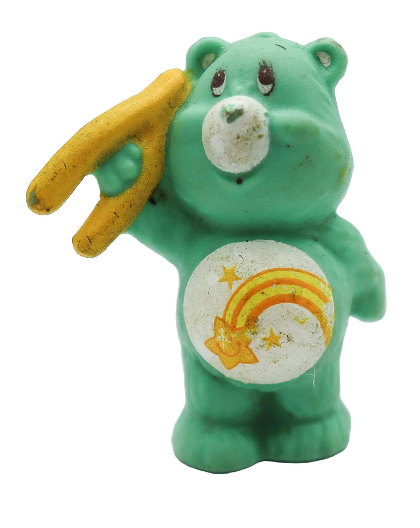 1980s Care Bears Wish Bear with Wishbone Mini figure