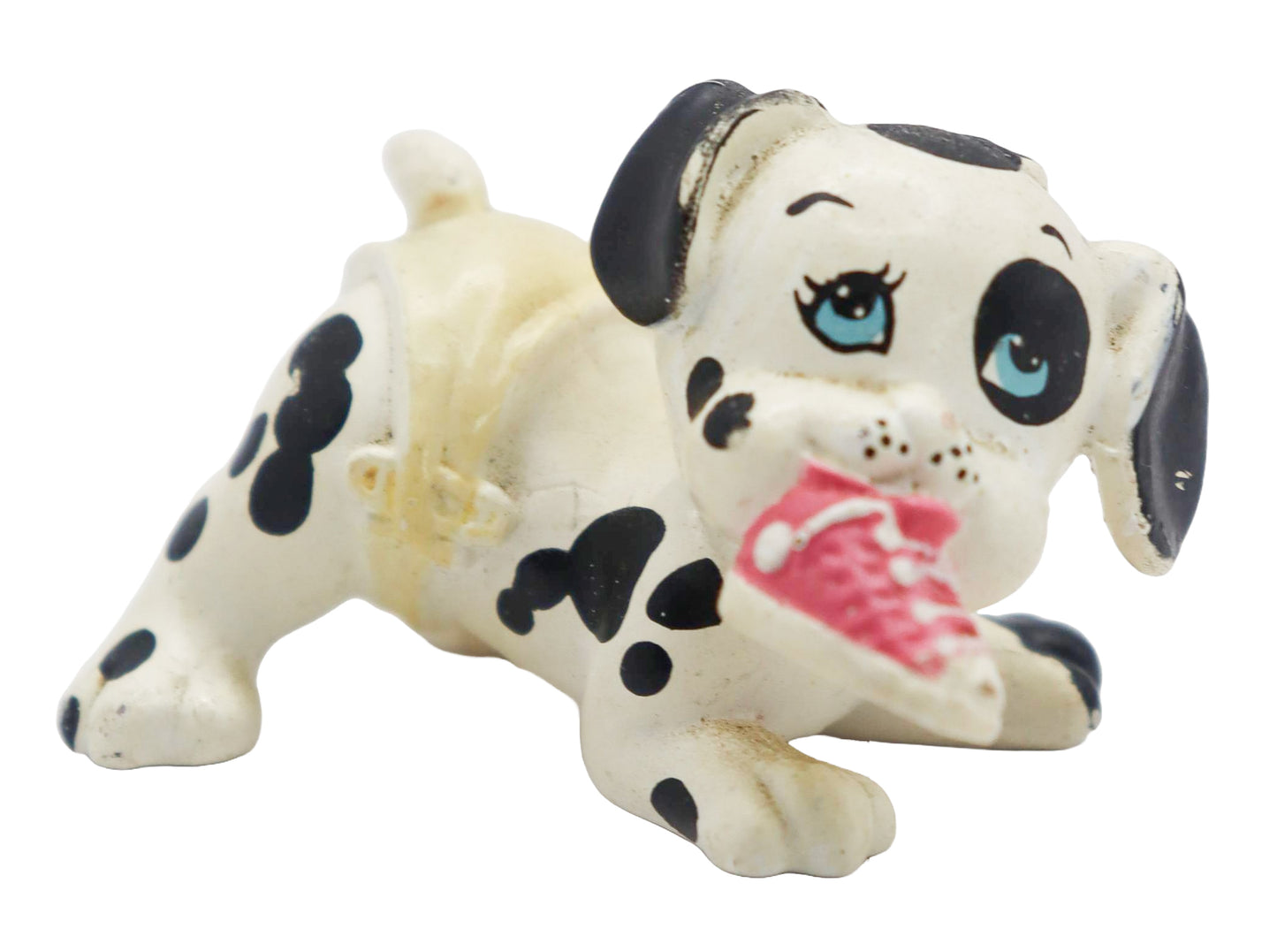 1991 Galoob Magic Diaper Babies Pets Dalmatian with shoe