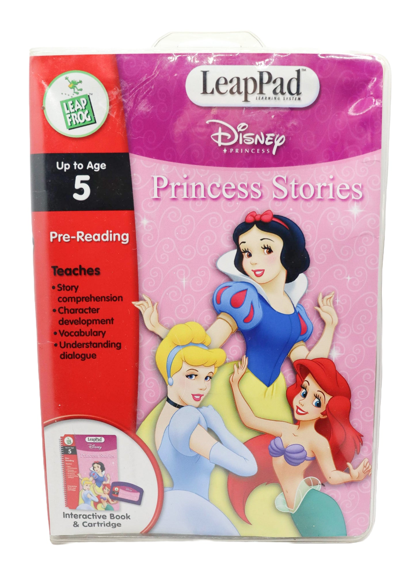 Leap Frog Leap Pad Disney Princess Stories interactive Book and Cartridge