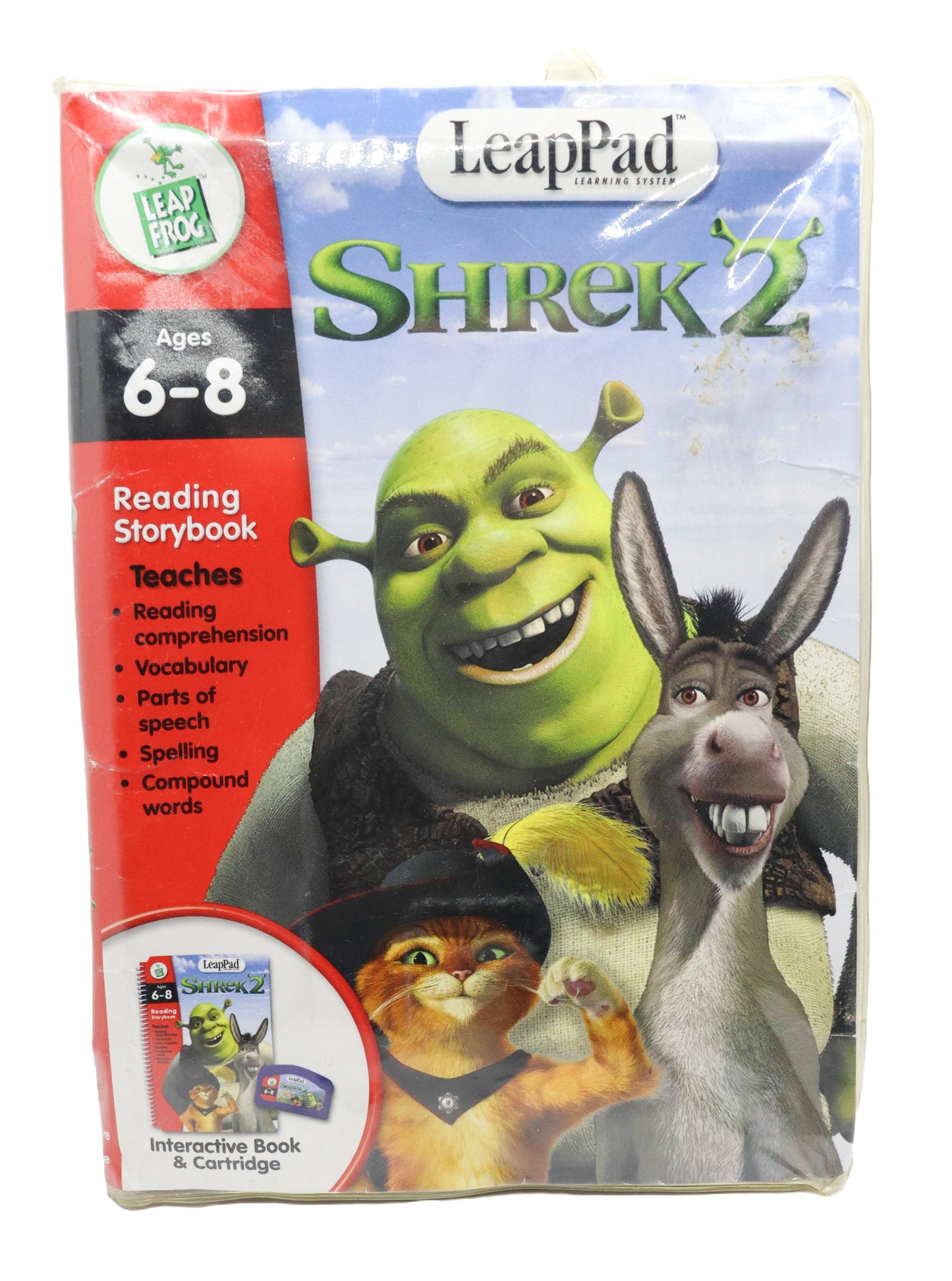 Leap Frog Leap Pad Shrek 2 interactive Book and Cartridge