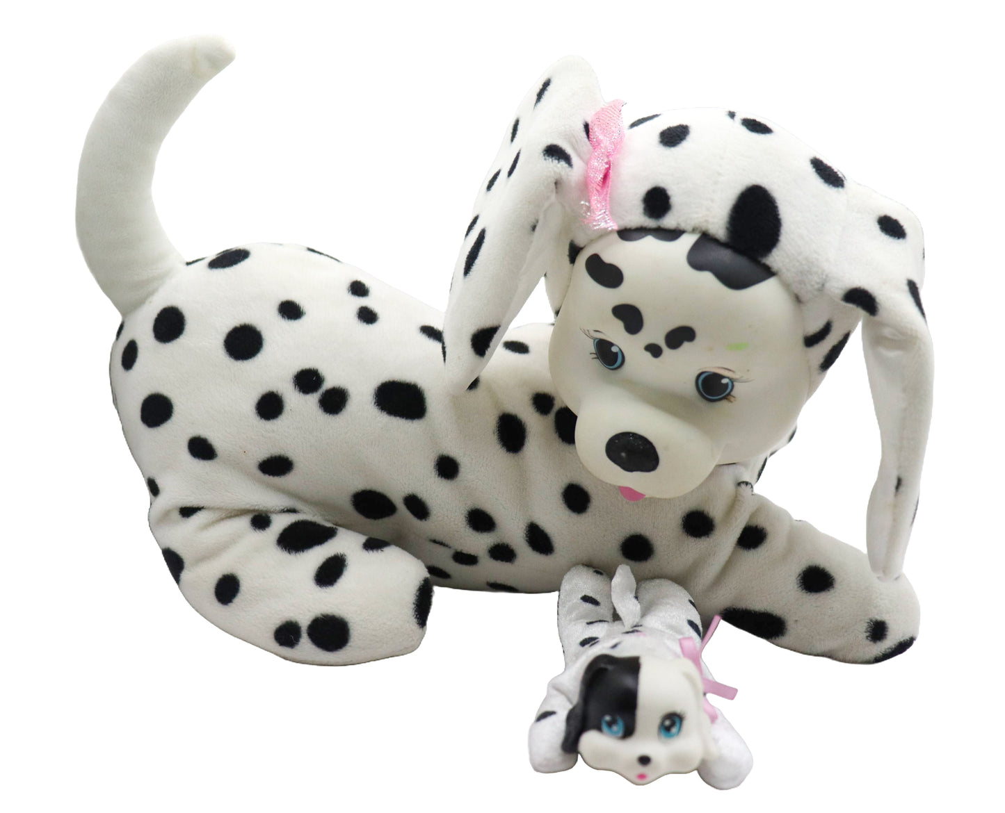 Puppy Surprise Dalmatian Jaxie with one Pup
