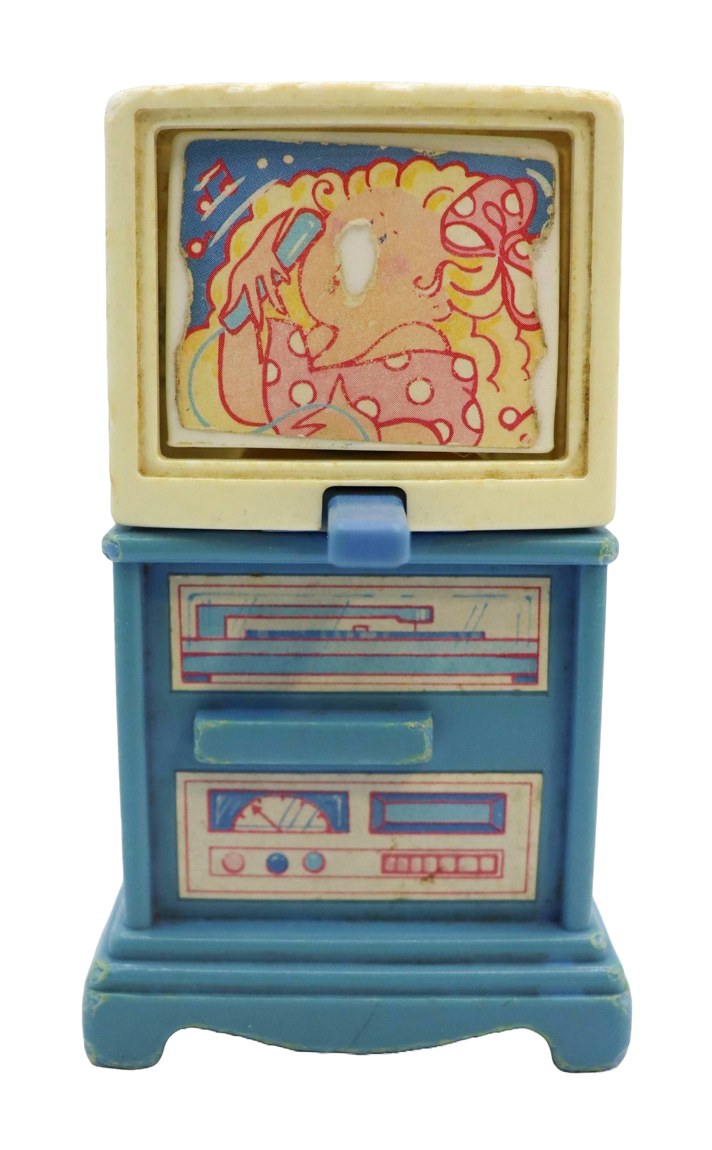 1993 Fisher Price Loving Families Dollhouse TV