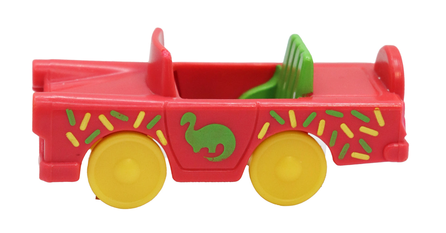 1987 Mattel Wee Wild Things Pink Dinosaur Car