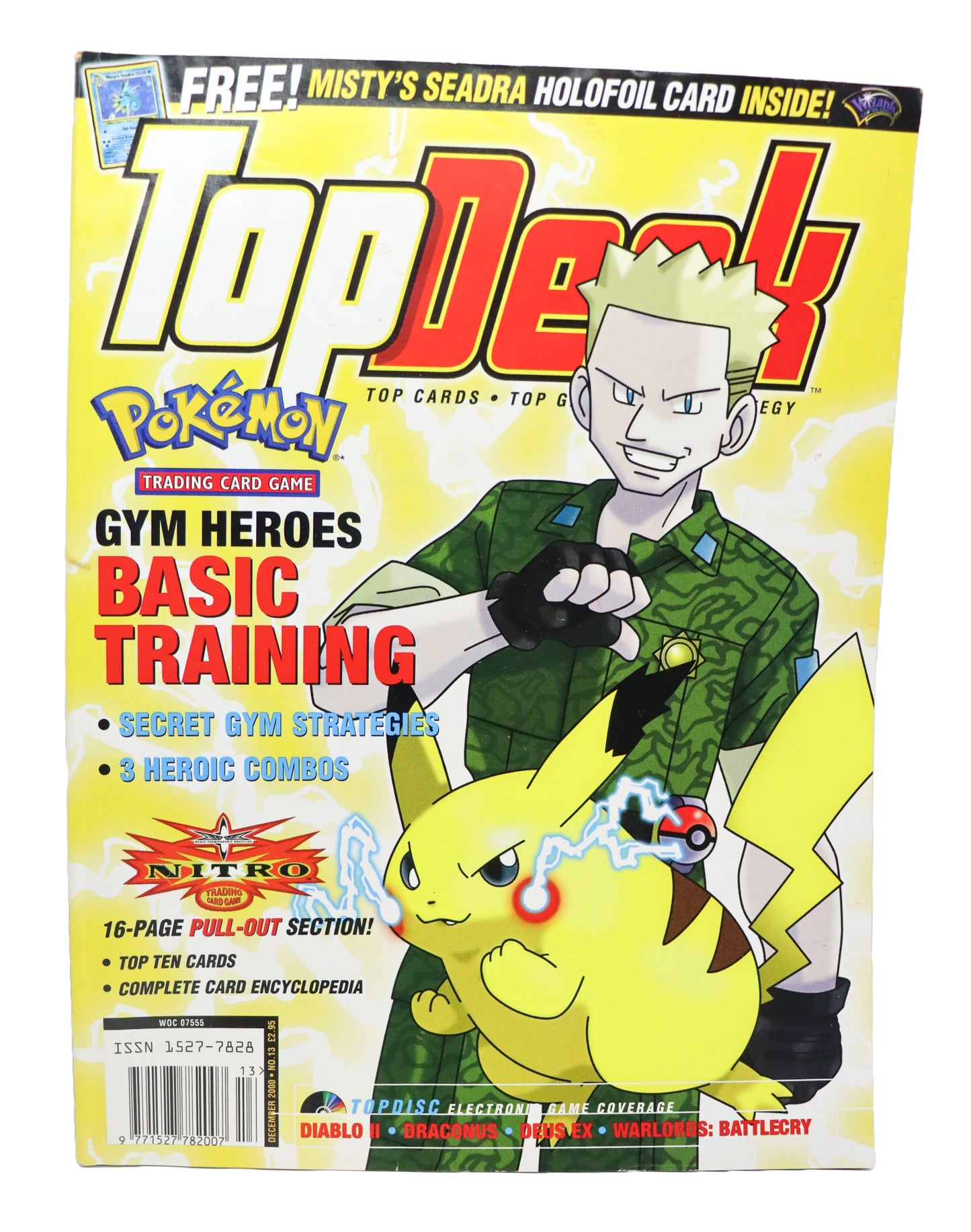 2000s Top Deck Pokemon Gym Heroes Magazine Volume 2 Issue 13