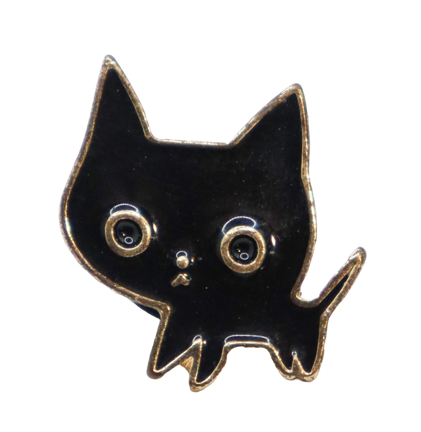 Black Kitten Enamel Pin