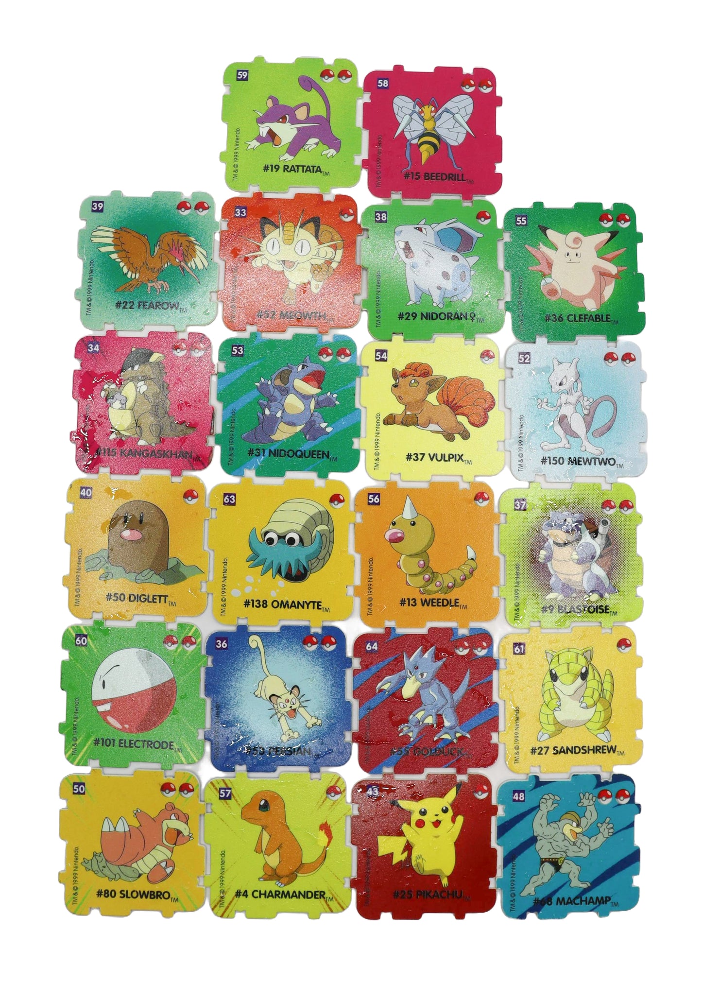 1999 Pokemon Pizza Hutt Qubix lot x22
