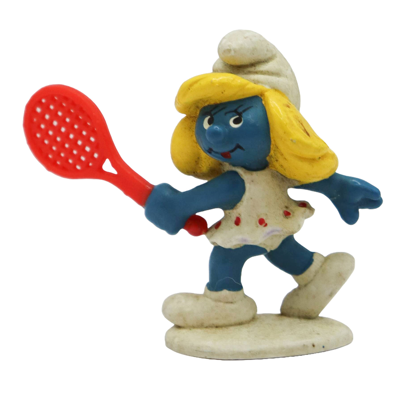 1981 Schleich Smurfs Tennis Smurfette Figure