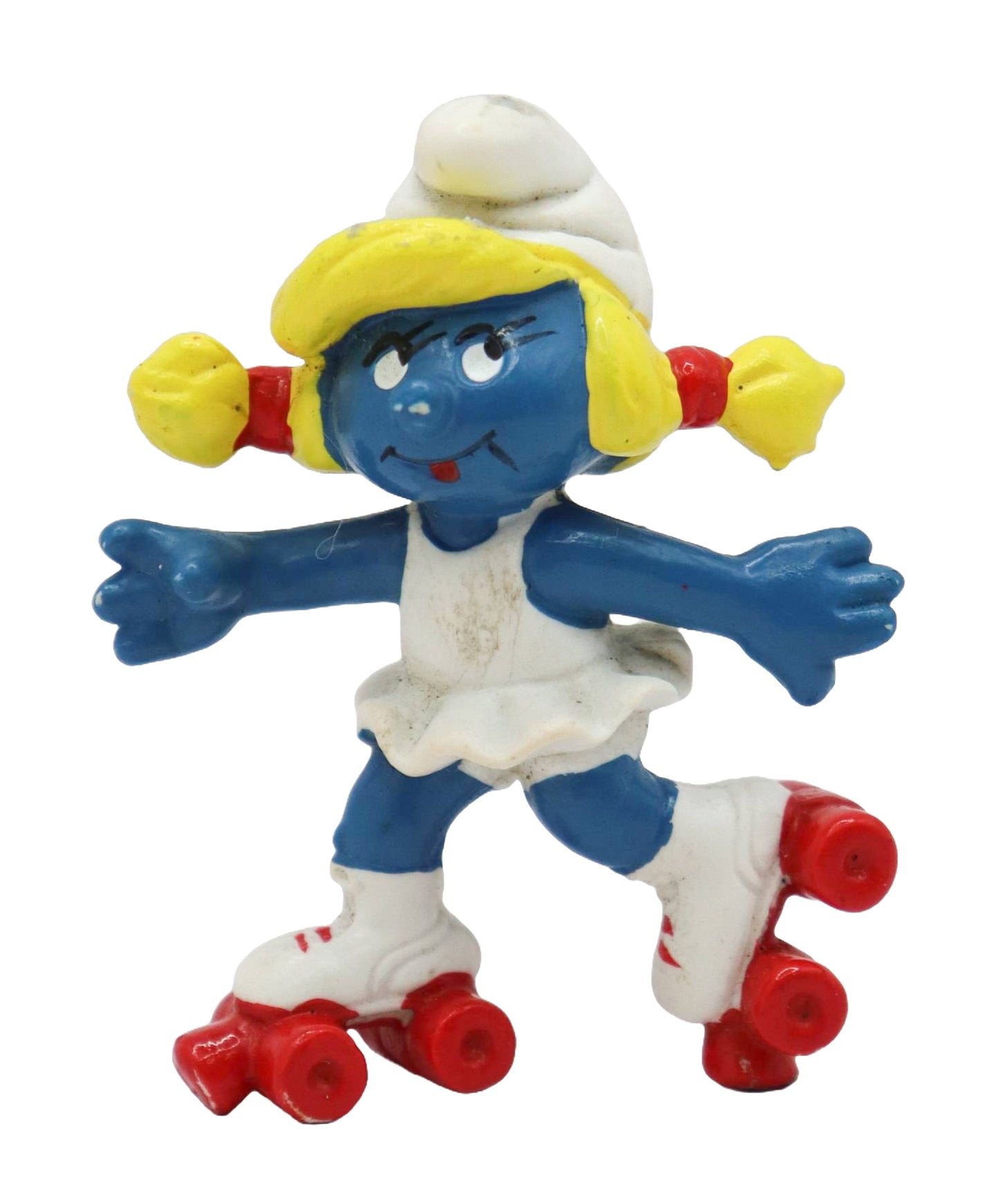 1981 Schleich Smurfs Roller Skate Smurfette Figure