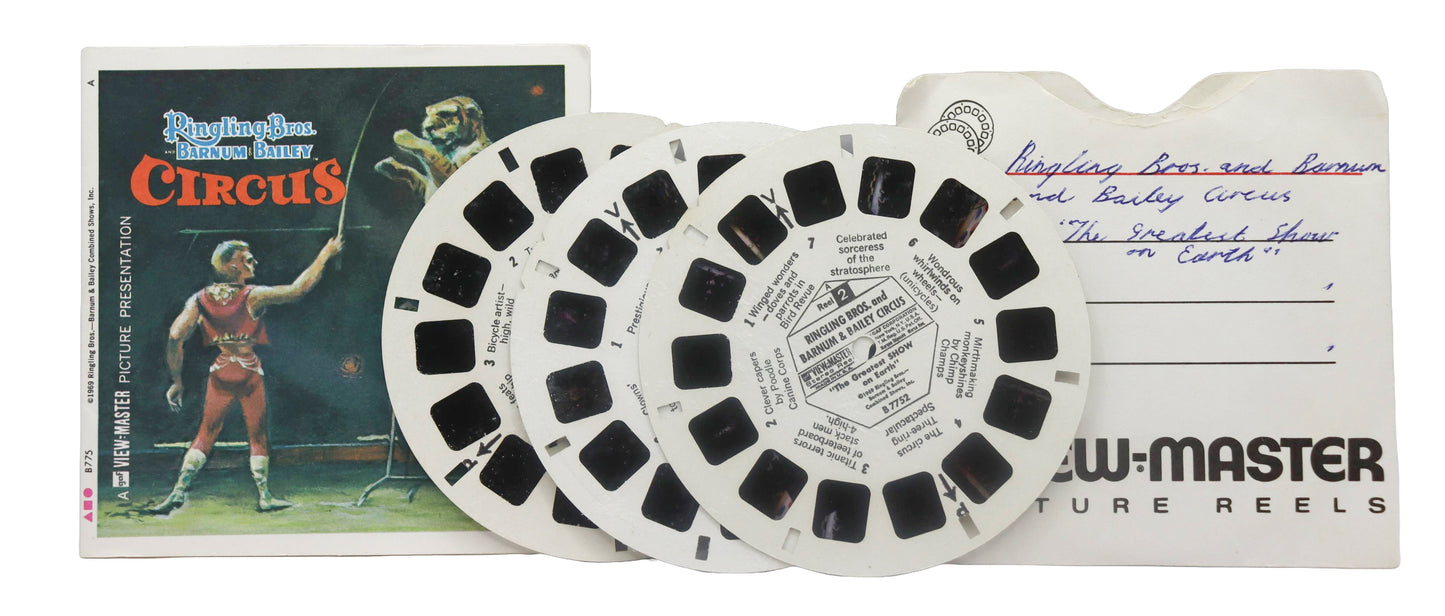 1952 View Master Ringling Bros And Barnum & Bailey Circus reels