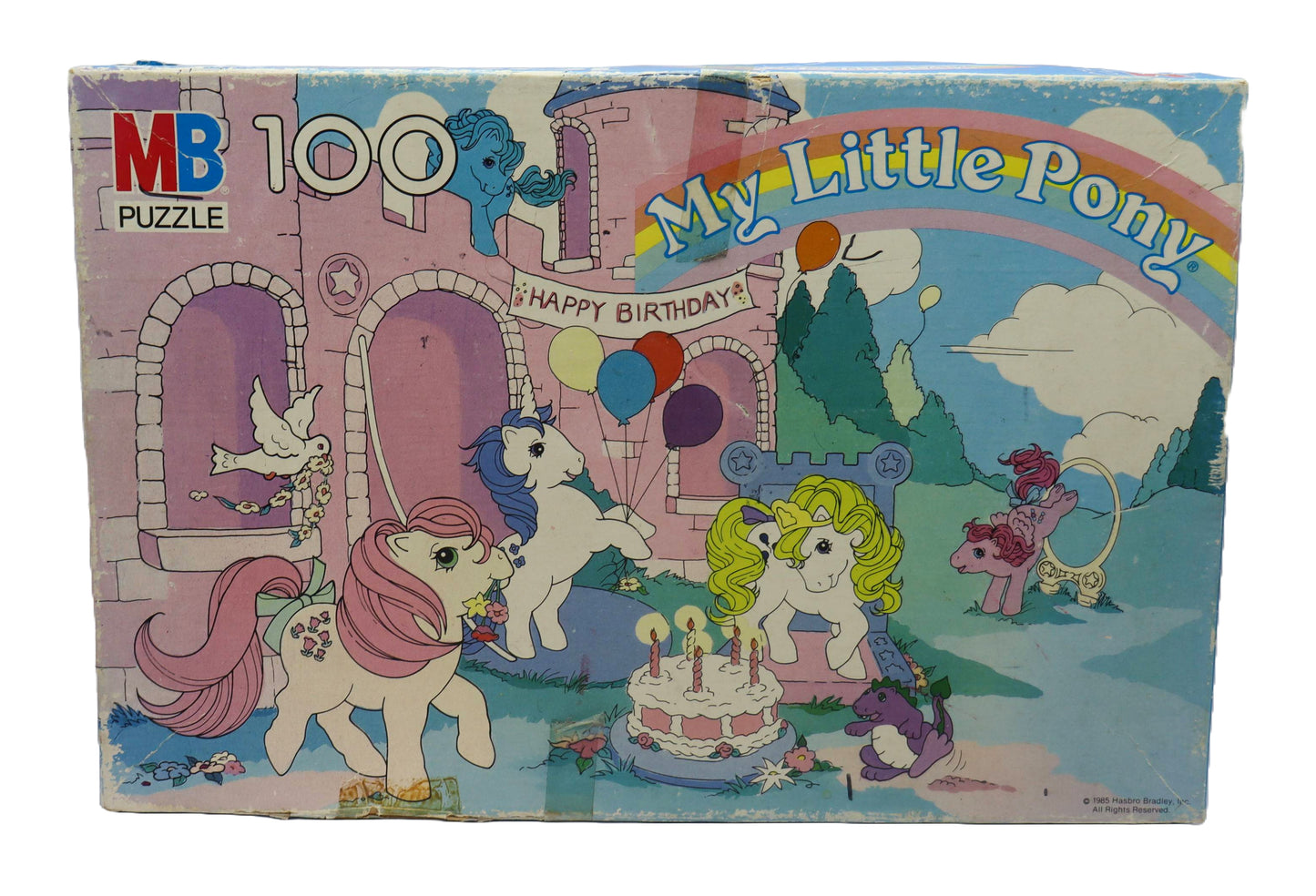 1985 Milton Bradley My Little Pony Happy Birthday 100 Piece Puzzle