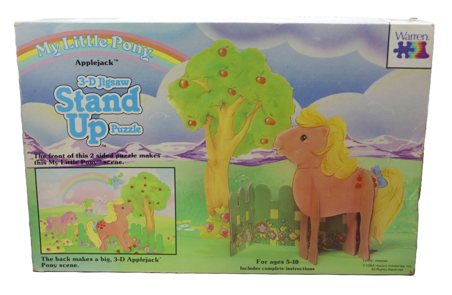 1984 My Little Pony Apple Jack 3-D Jigsaw Stand Up Puzzle