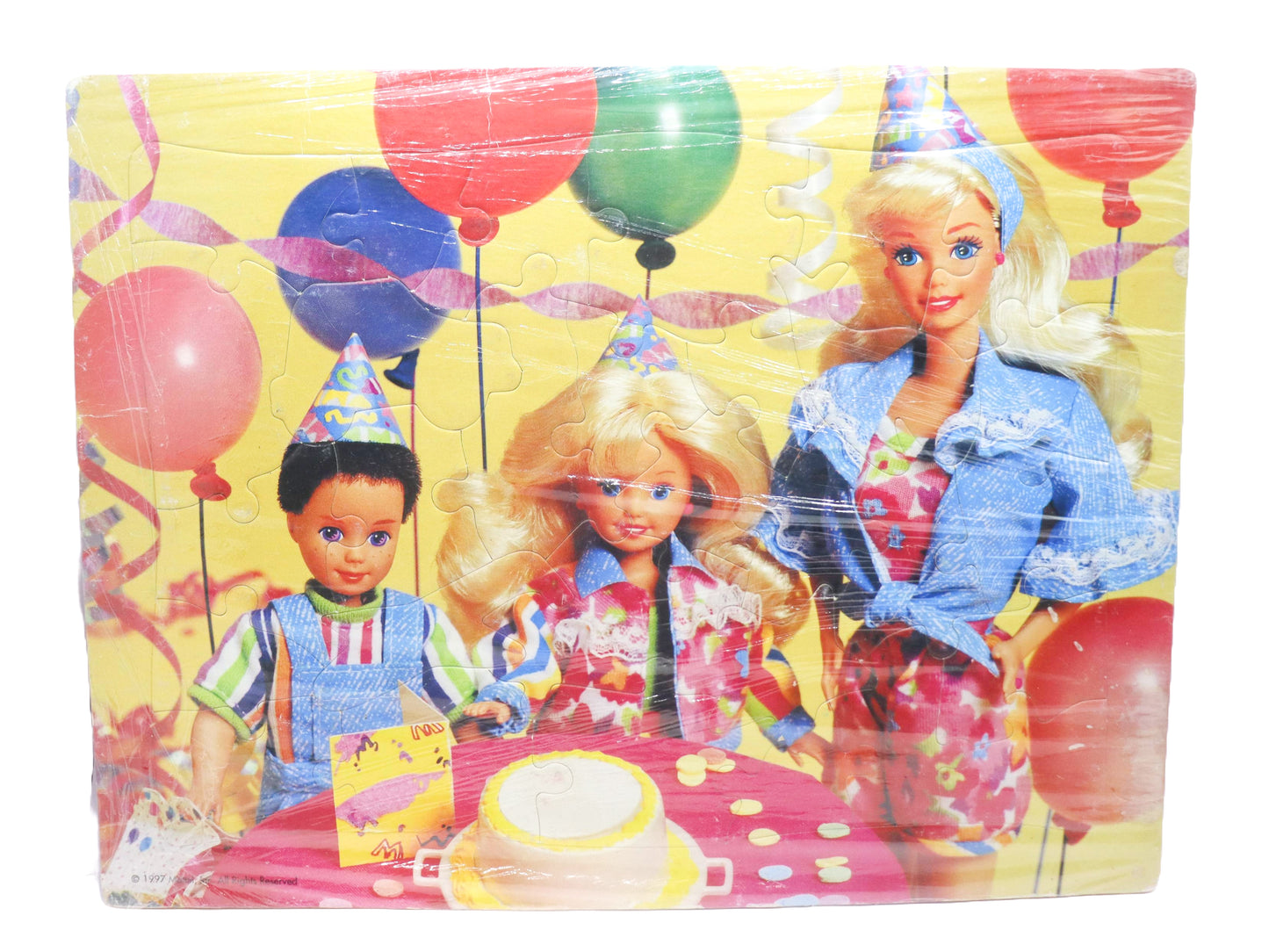 Vintage Barbie Birthday Party Frame Tray Puzzle