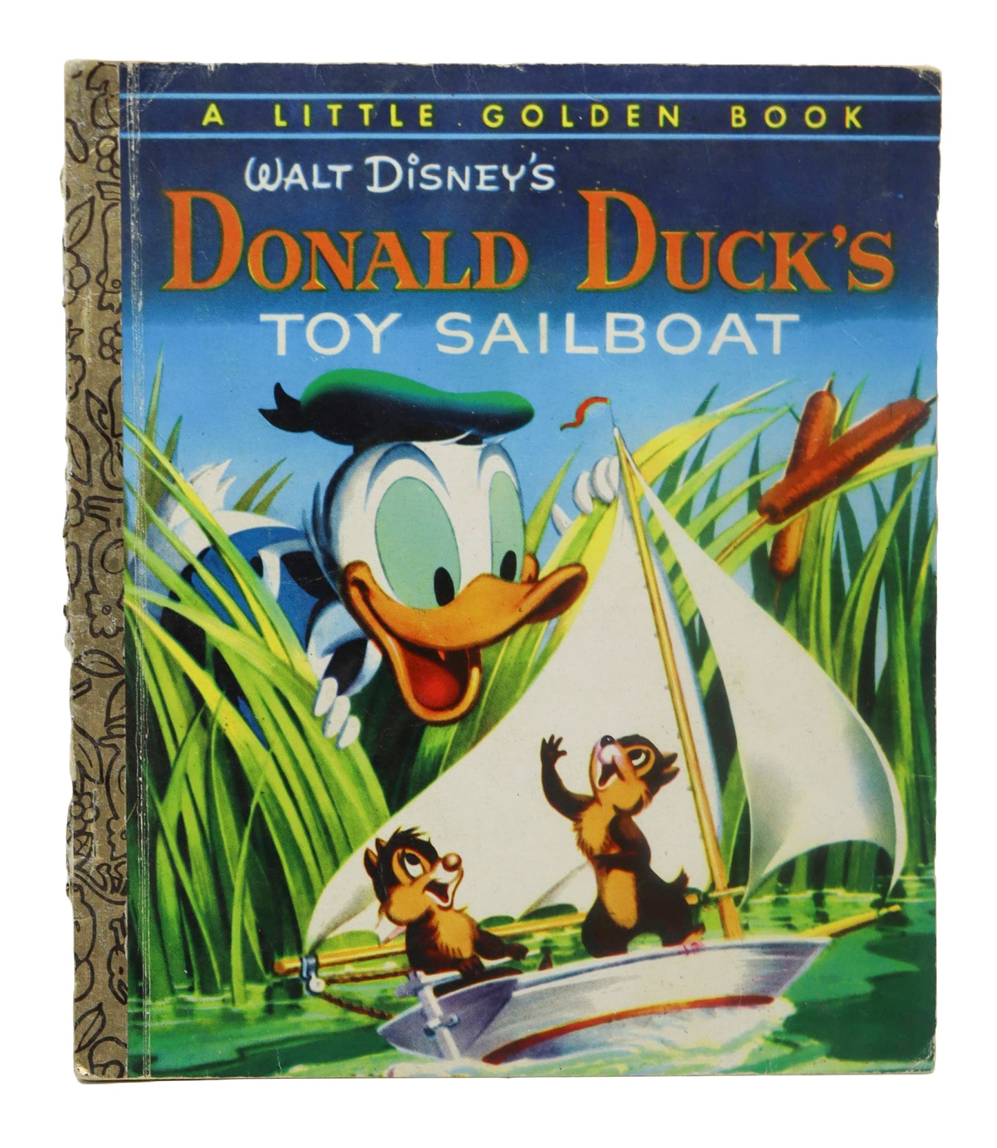 1954 A Little Golden Book Donald Duck's Toy Sailboat