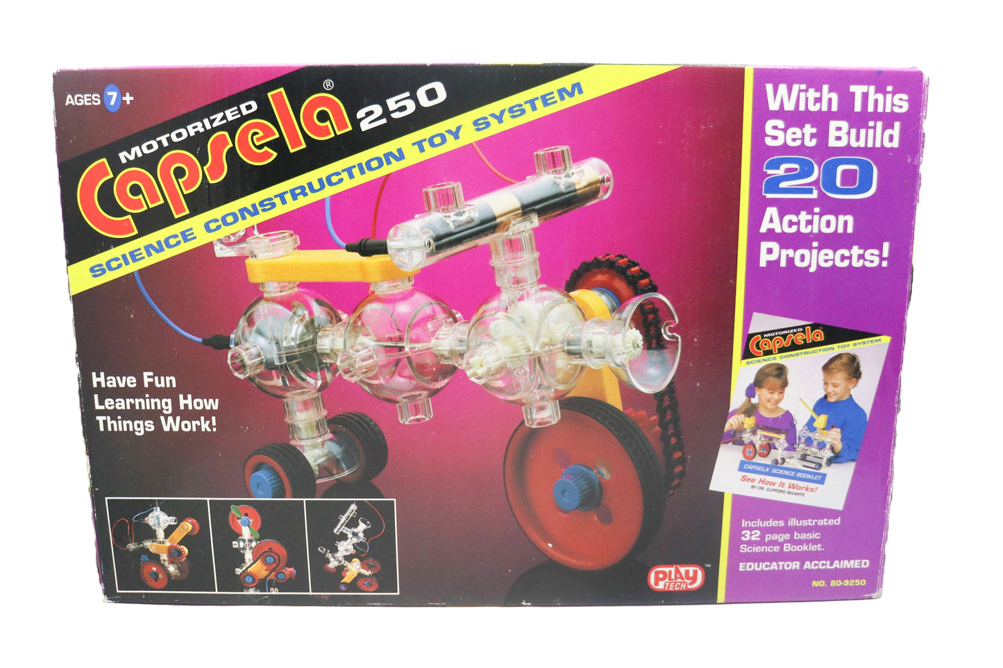 Motorized Capsela 250 Science Construction Toy System