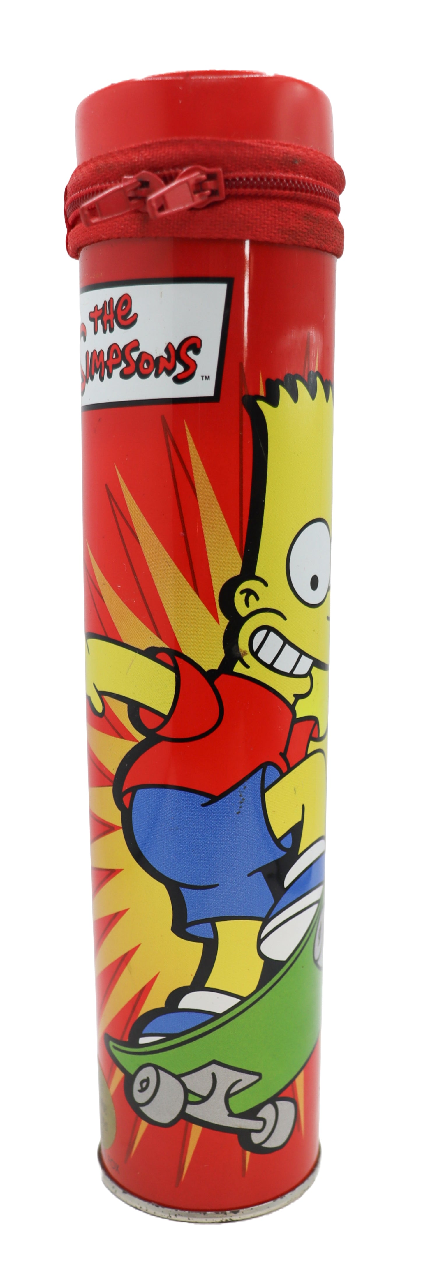 The Simpsons Bart Simpson Tin Zip Pencil Case