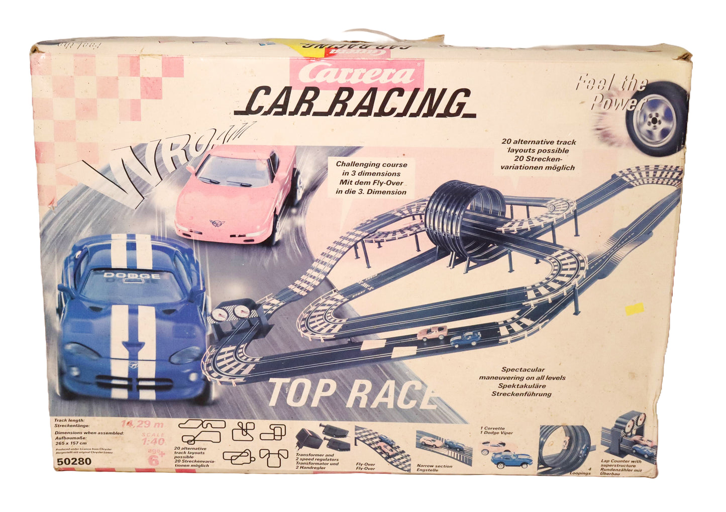 Carrera Car Racing Slot Car Set 1:40 Scale Model No. 50280