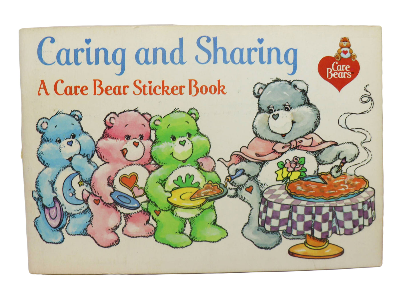 1980s Care Bears Caring And Sharing Care Bear Sticker Book