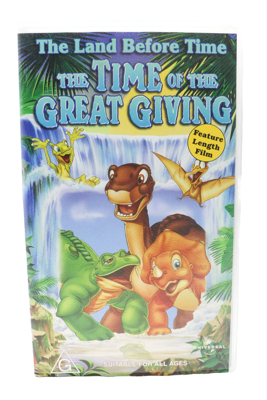 1995 The Land Before Time, The Time Of The Great Giving VHS