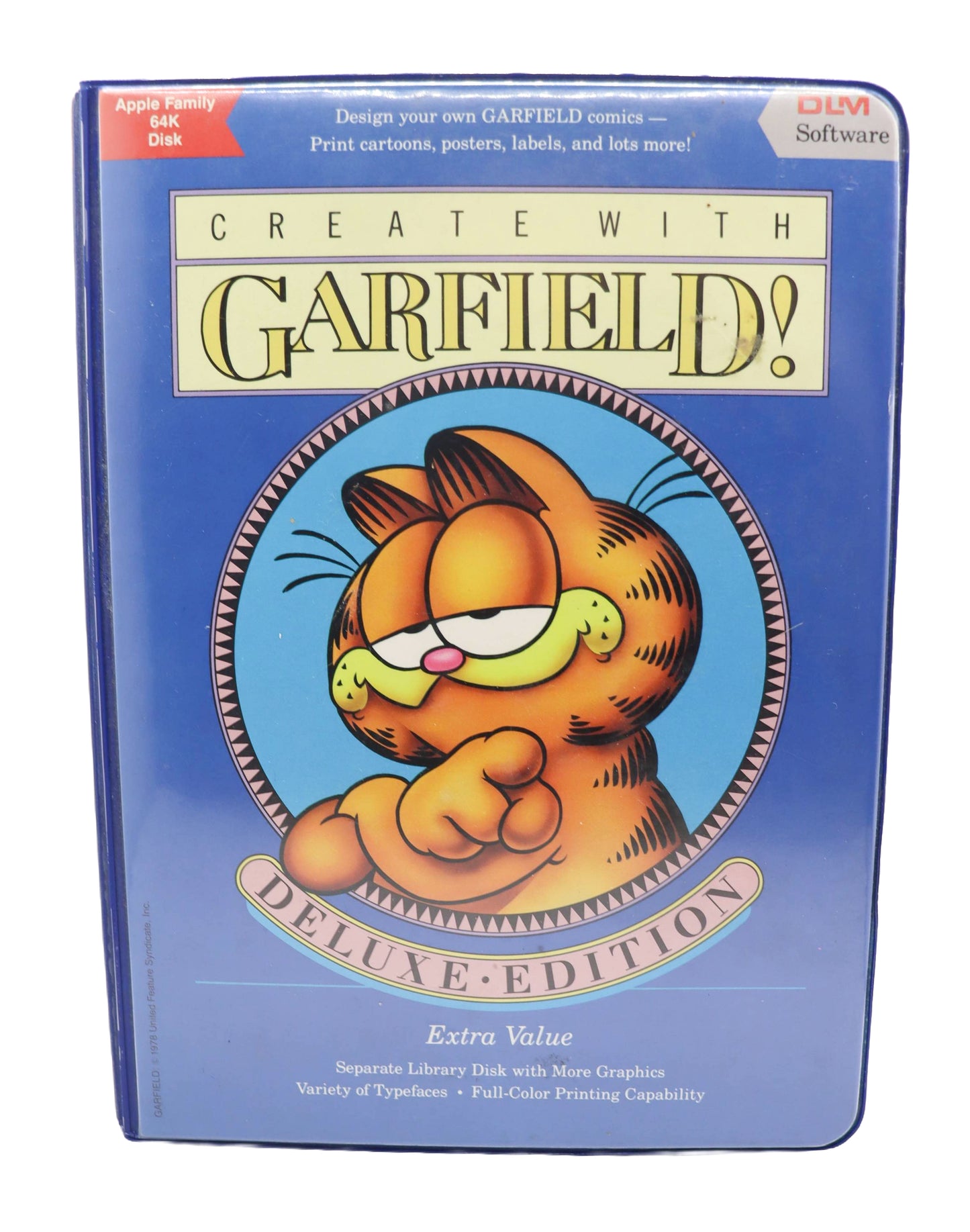 Create with Garfield deluxe edition for Apple - 64k disk