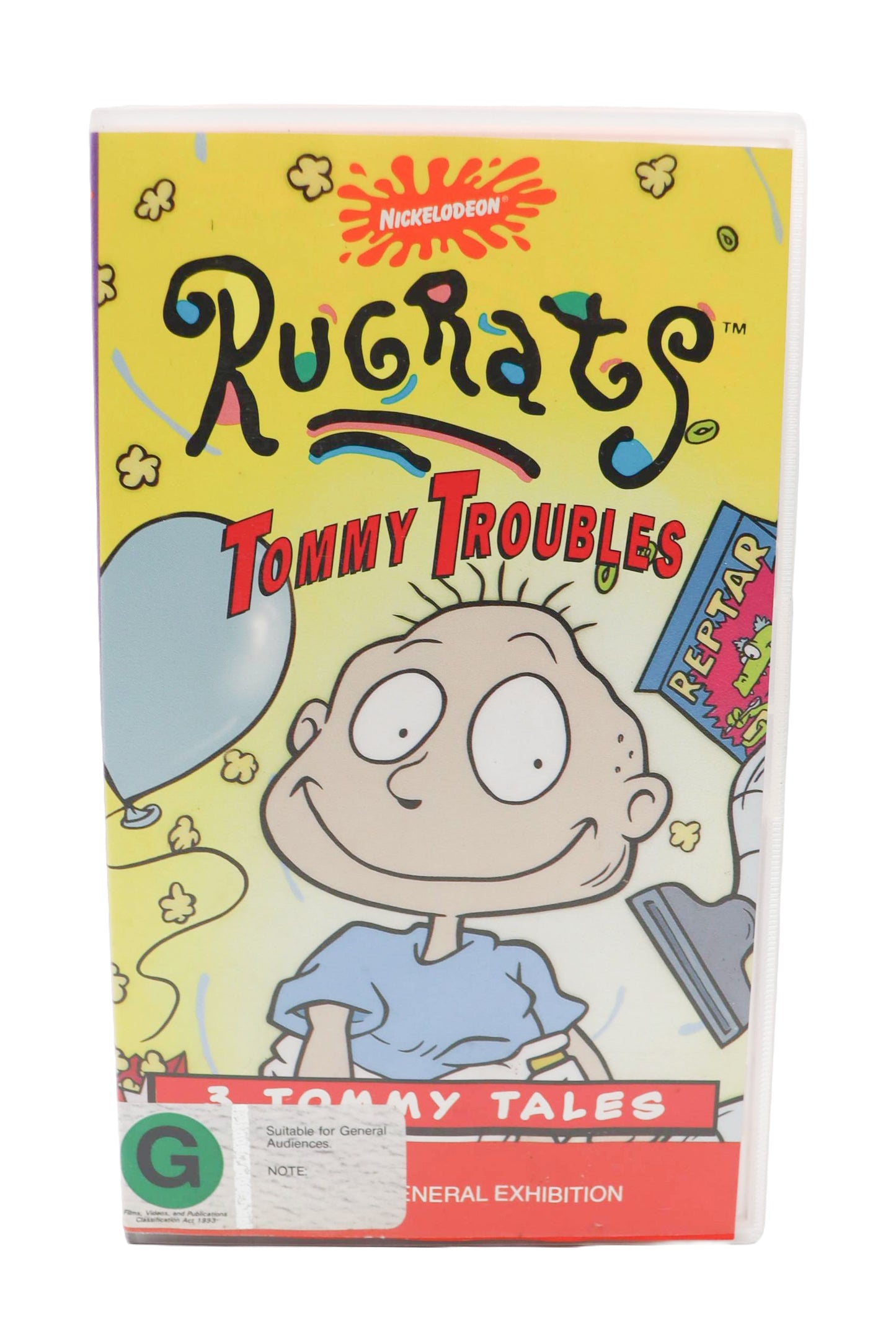 1996 Rugrats Tommy Troubles 3 Tommy Tales VHS