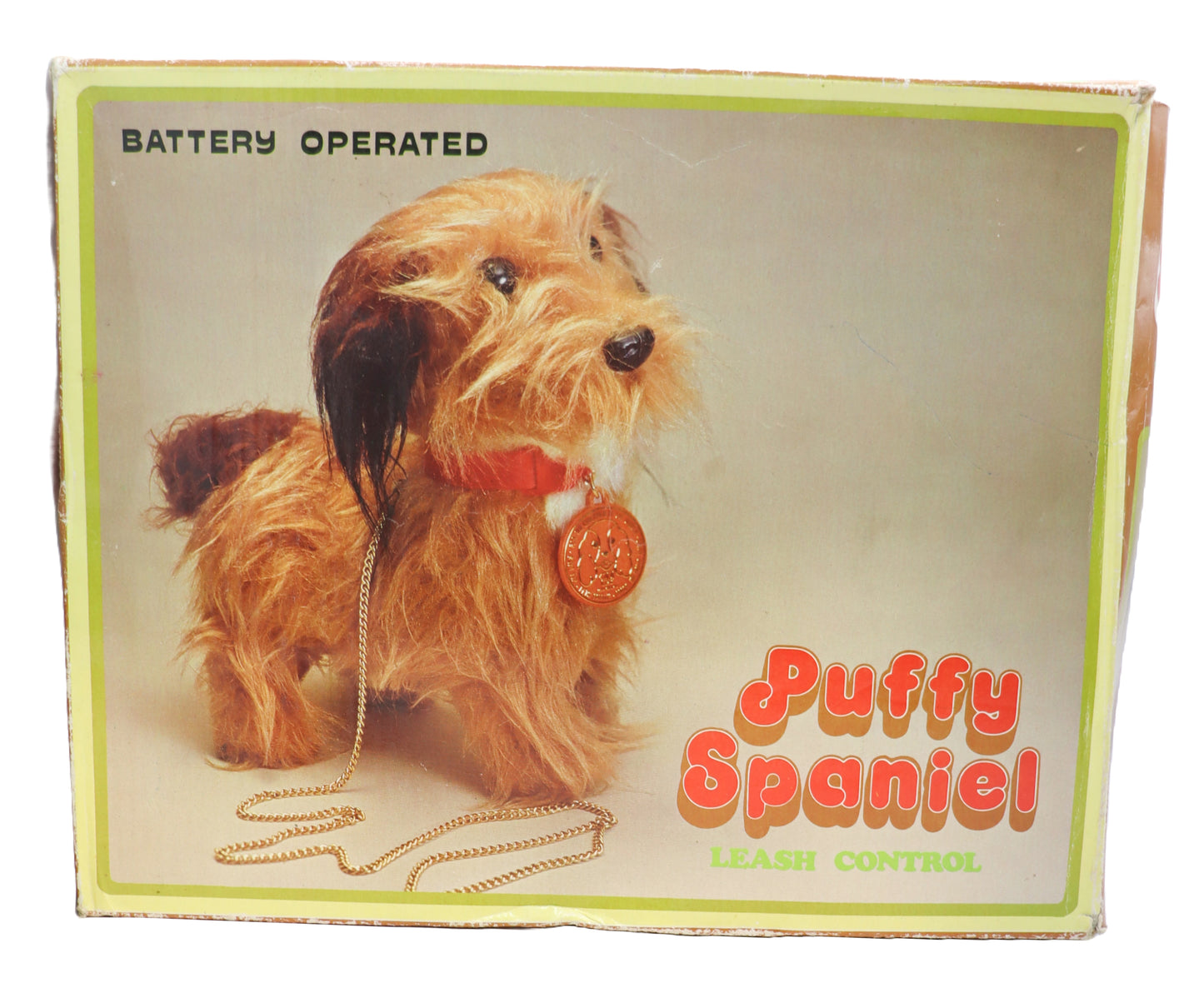 Vintage Battery Operated Puffy Spaniel Leash Control