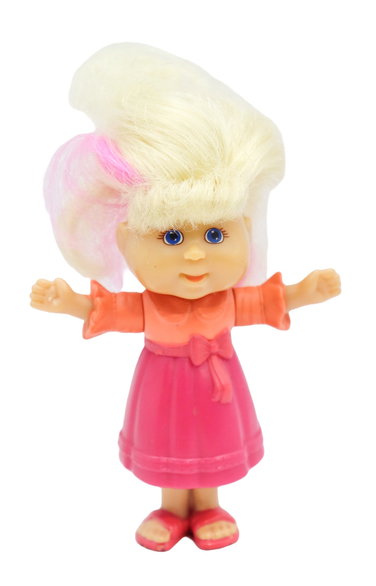 2008 Burger King Cabbage Patch Kid Blonde Pink & Orange Dress