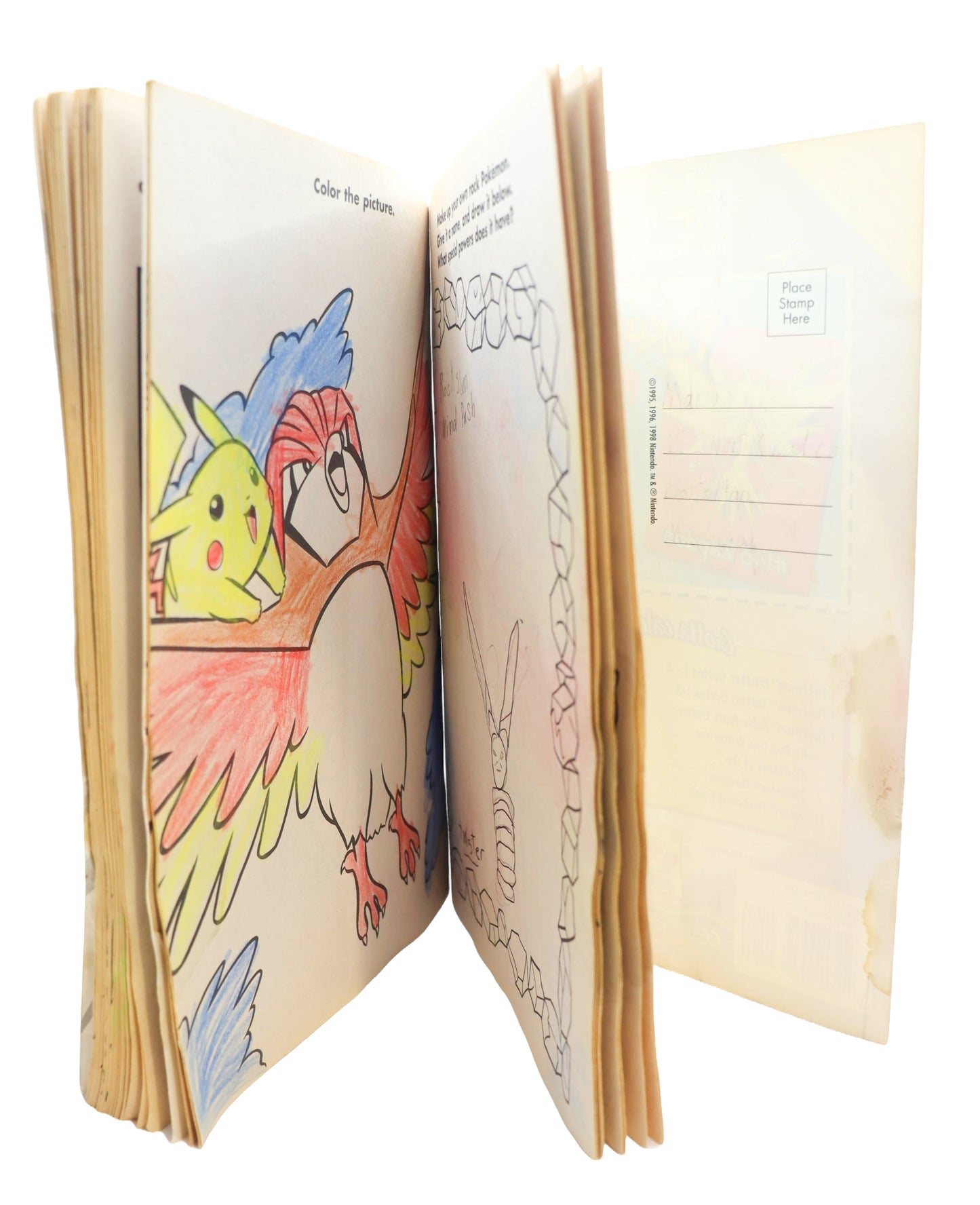 1990s Pokemon Collector Series #2 Coloring Book Used