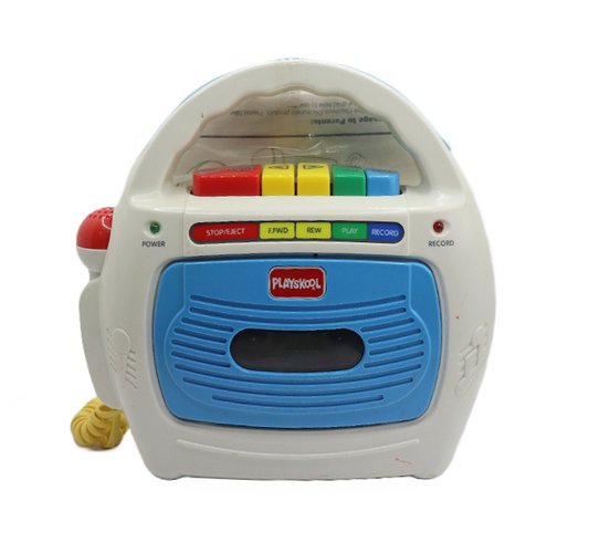 1998 Playskool tape recorder with sing a long microphone
