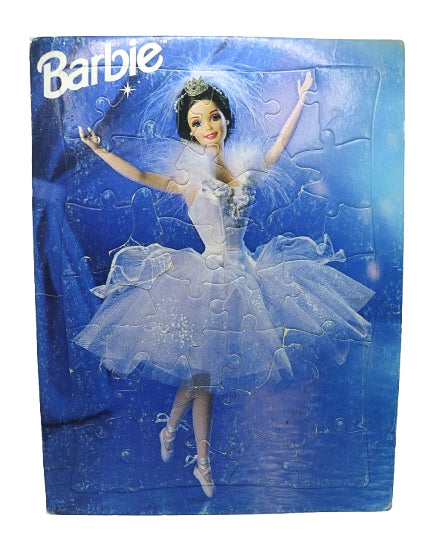 Vintage Barbie Swan Lake Swan Queen Frame Tray Puzzle