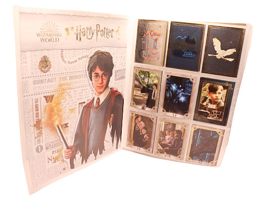 Harry Potter welcome to Hogwarts Panini card folder including cards