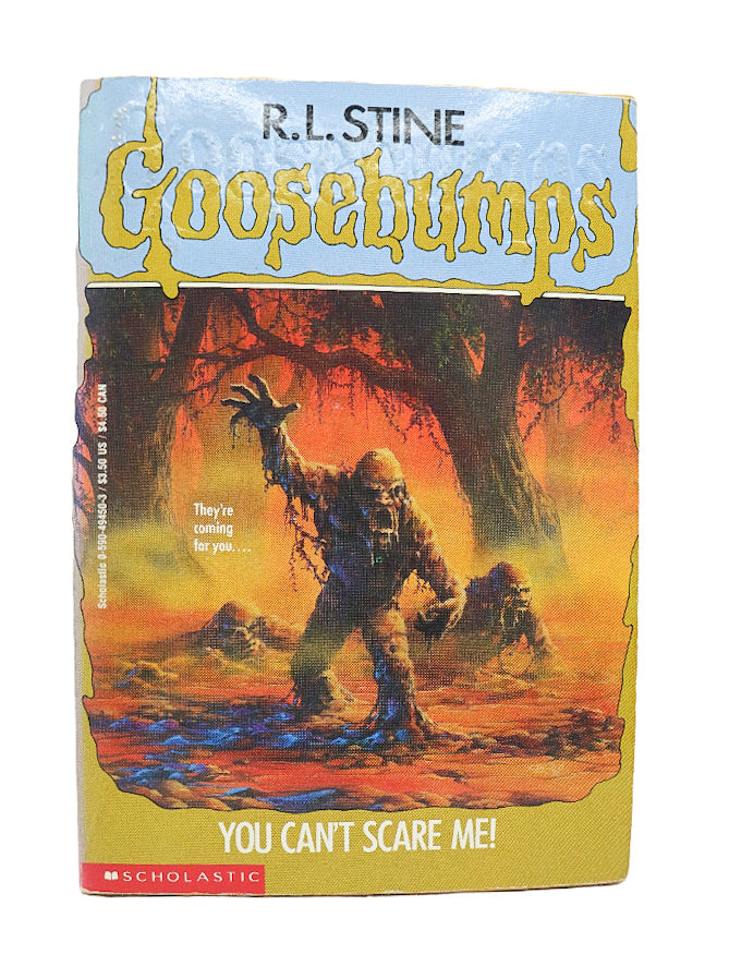 R.L Stine Goosebumps - You can't scare me! Book