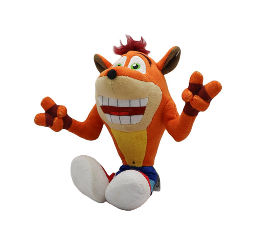 Crash Bandicoot peace signs plush