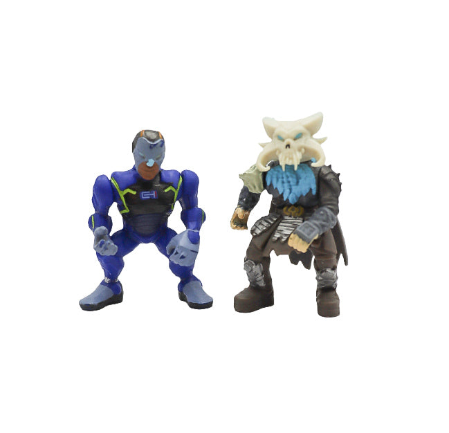 Fortnite Carbide and Ragnarok mini figures