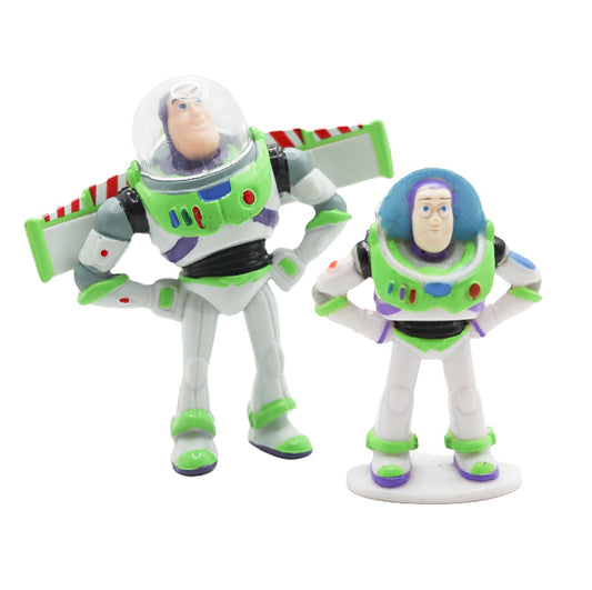 Disney Pixar Toy Story Buzz Lightyear mini PVC figures x2