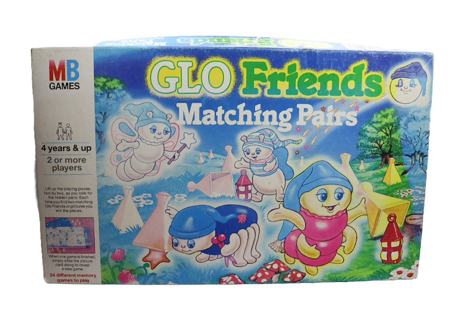 1985 Milton Bradley Glo friends matching pairs boardgame