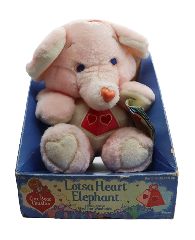 1985 Care Bears Cousins Lotsa Heart Elephant