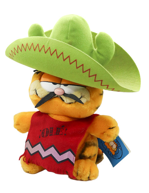 1980s Garfield Mexican outfit plush with original tag