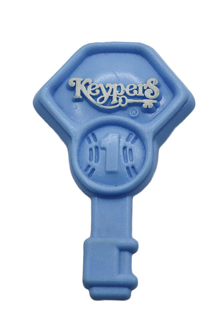 1980s Keypers key brush blue