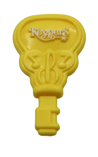 1980s Keypers key brush yellow