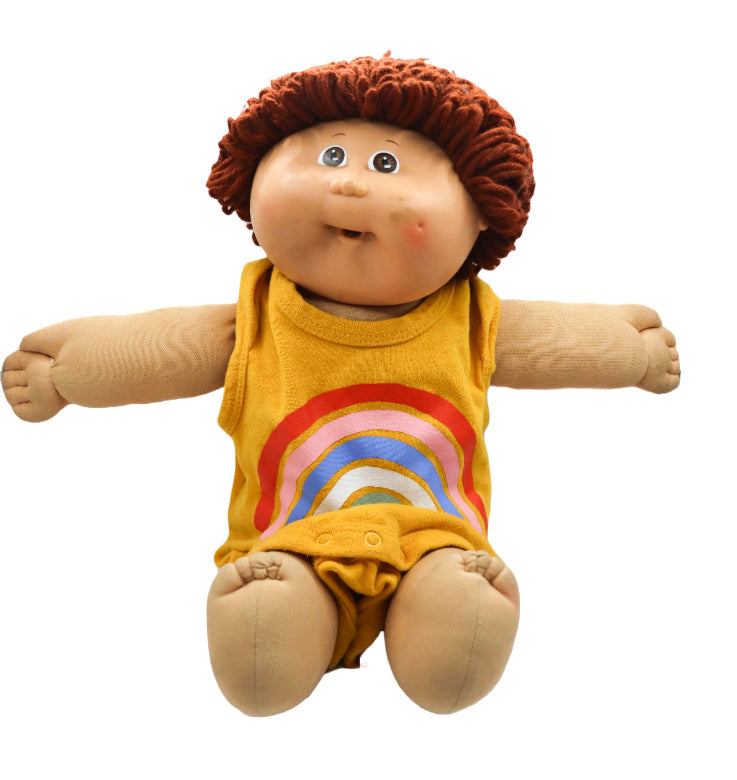 1980s Cabbage patch boy brown hair